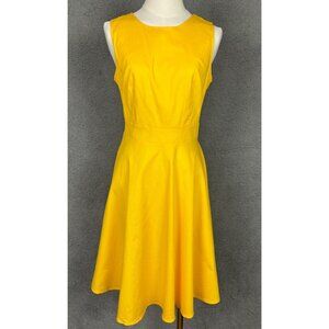 OWIN Women's A-Line Swing Dress Sleeveless Yellow Medium New With Tag's.